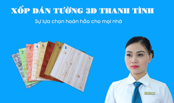 Nhan vien tu van nhiet tinh tai xop dan tuong 3d Thanh Tinh
